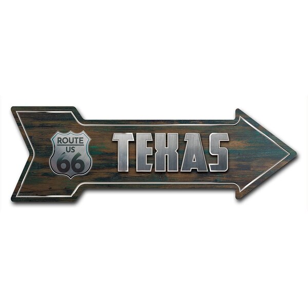 Texas 66 Arrow Decal Funny Home Decor 24in Wide